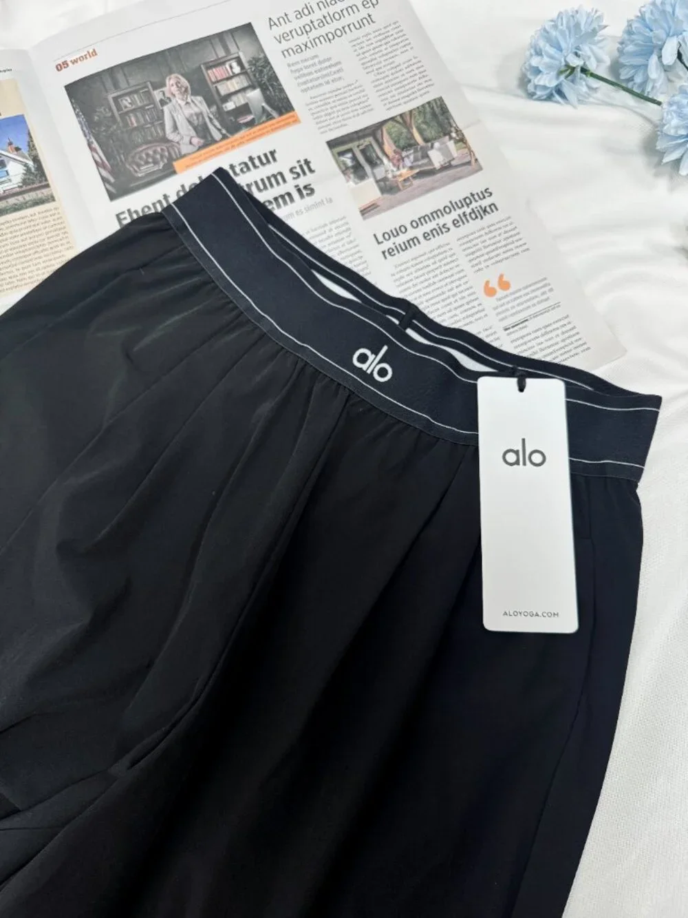 NWT🖤ALO Yoga Suit Up Black Pants🧘‍♀️（Regular）Leg-Lengthening Work/Casual